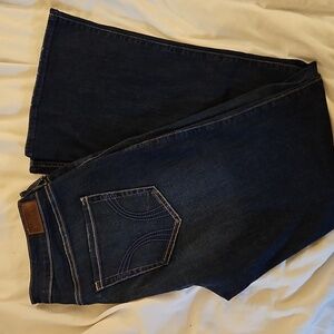 Hollister Dark Blue Bootcut Jeans